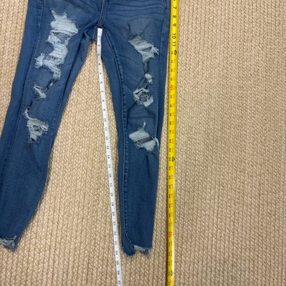 American Eagle Sz 10 Short Jeggings Bundle(2) Distressed Next Level Stretch - Picture 11 of 16
